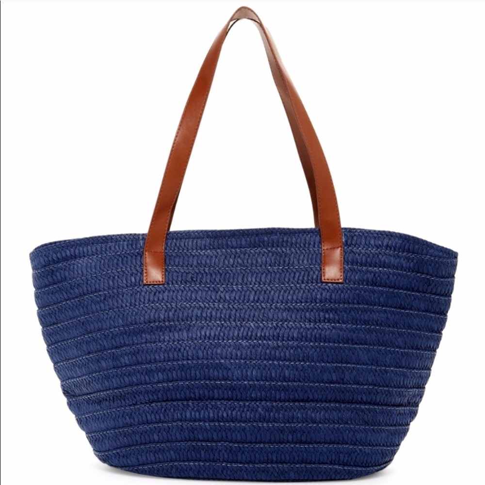 ❗️ FINAL PRICE ❗️Blue Summer Straw Woven Tote